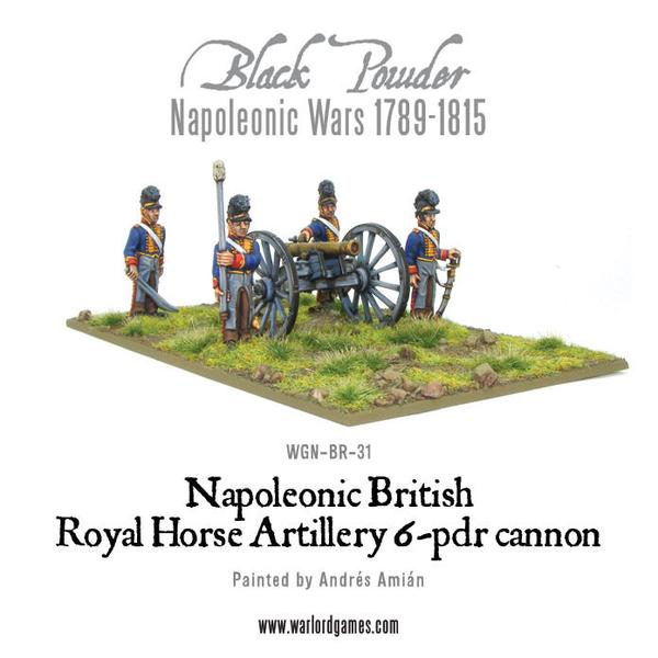 Napoleonic British Horse Artillery 6-pdr Cannon