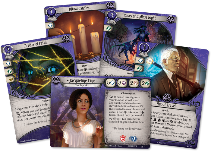 JACQUELINE FINE - Investigator Starter Deck: Arkham Horror LCG Exp.