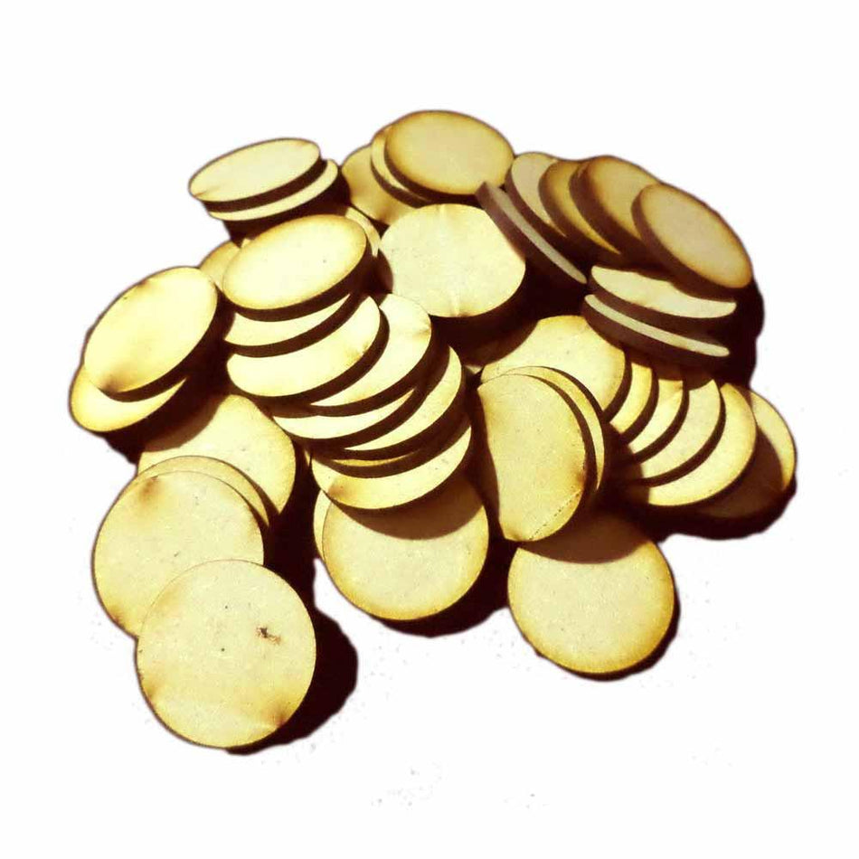 32mm MDF Round Bases (50)