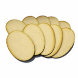 90mm x 52mm MDF Oval Bases (10)