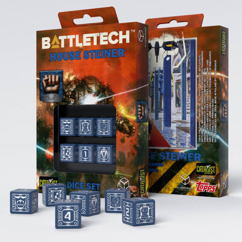 Battletech House Steiner D6 Dice set (6)