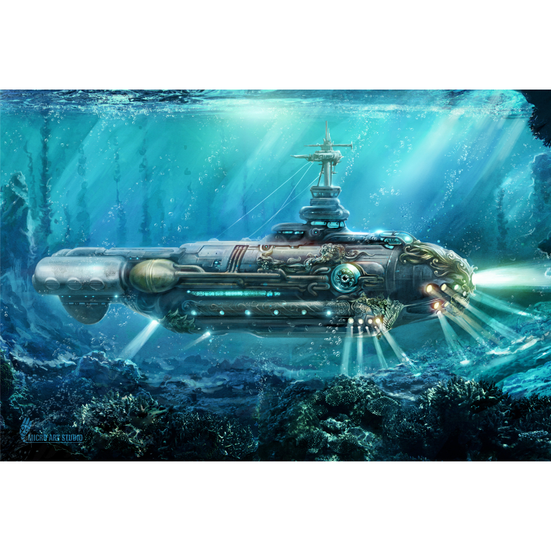 SUBMARINE - Card Game Mat - 60x40cm
