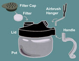 Airbrush Cleaning Station with Airbrush Hanger