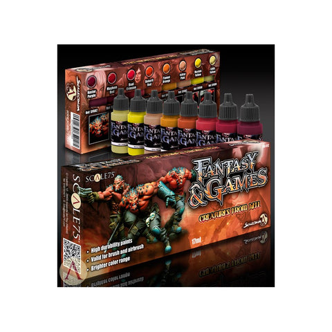CREATURES FROM HELL Paint Set