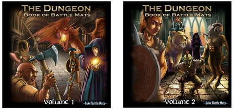 The Dungeon Books of Battle Mats (2 Book Set)
