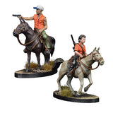 MAGGIE AND GLENN ON HORSEBACK - Booster