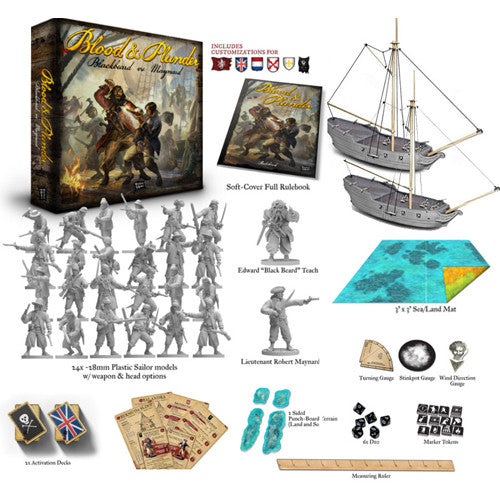 BLOOD & PLUNDER: 2 Player Starter Set - Blackbeard vs Maynard