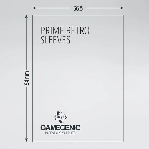 PRIME Retro Card Sleeves: Clear (50ct)