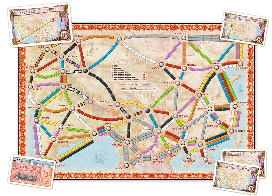 Ticket To Ride - ASIA Map Collection