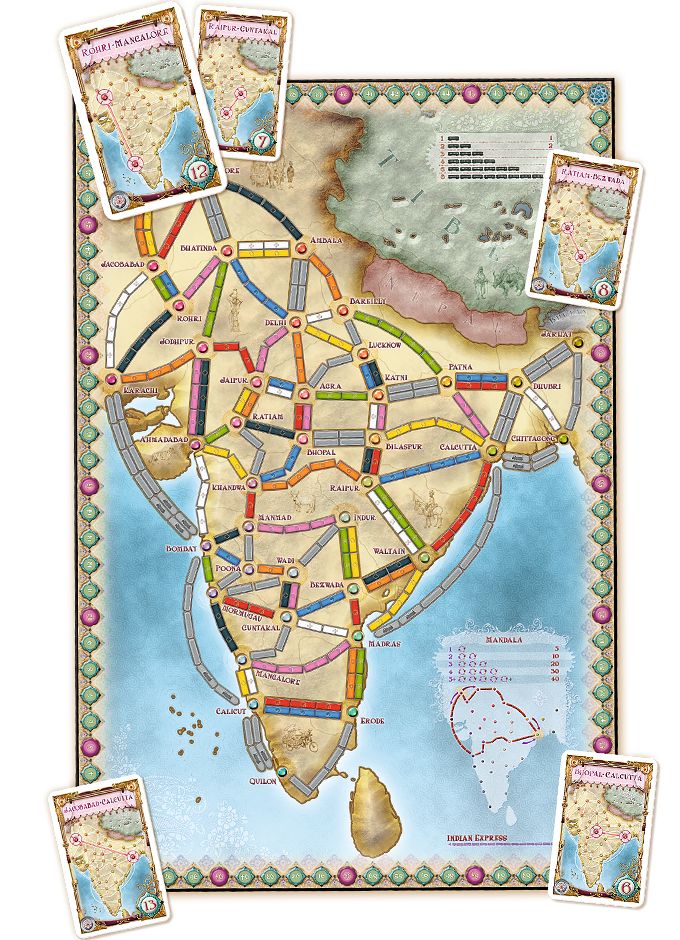 Ticket To Ride - INDIA Map Collection