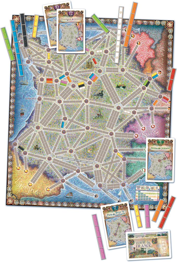 Ticket To Ride - FRANCE & OLD WEST: Map Collection
