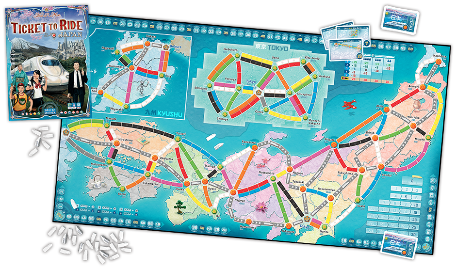 Ticket to Ride - Japan & Italy Map Collection