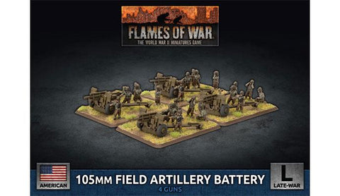 105mm Field Artillery Battery (x4 Plastic)
