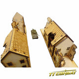 Ruined Town House Set (15mm)