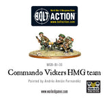Commando Vickers HMG team