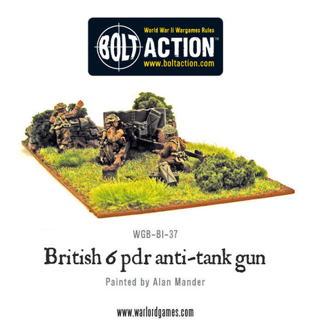 British Army Six Pounder AT Gun