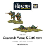 British Commando Vickers K LMG Teams