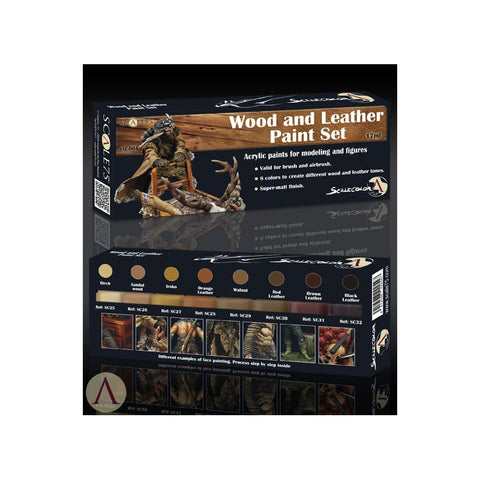 WOOD and LEATHER Paint set